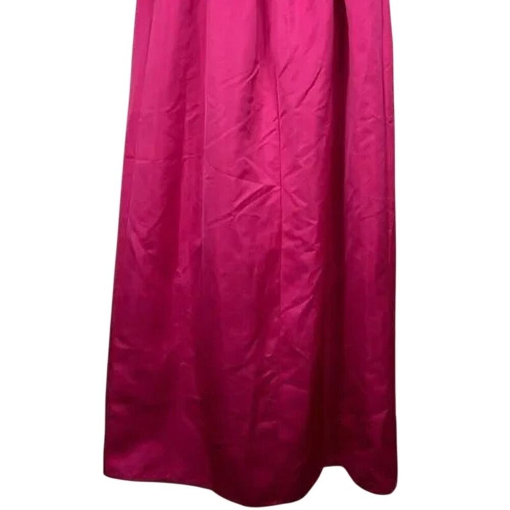 NWT WeWoreWhat Corset Bodice Side LegSlit Feathered Sleeveless Maxi Dress 2 Pink - Picture 7 of 16